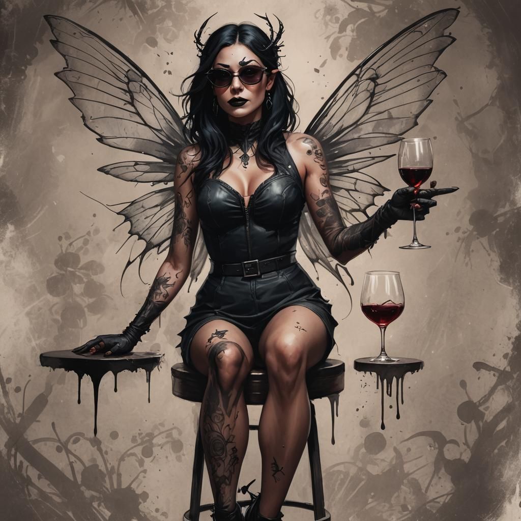 Sinister Murder Faerie with Dragonfly Wings