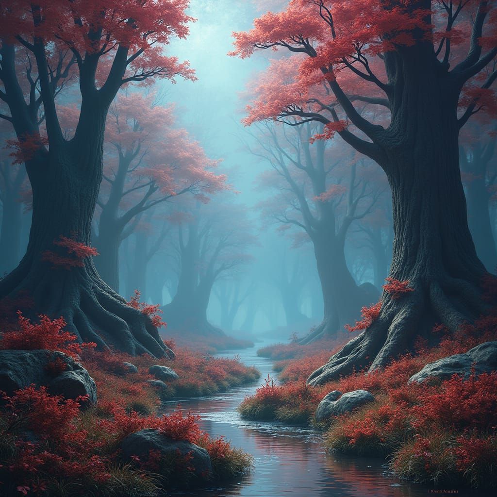 Whispers of Enchanted Twilight in Romantic Realism
