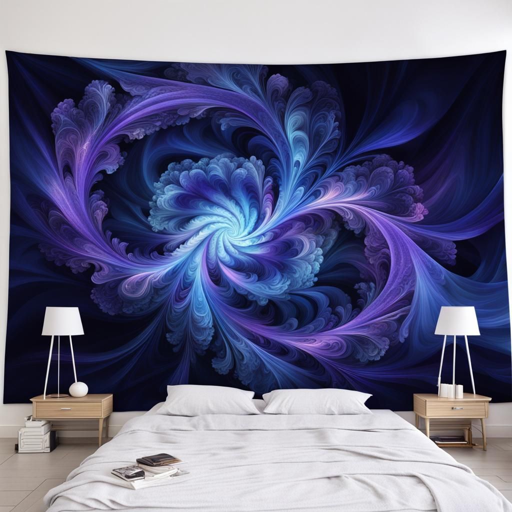 Ethereal Aurora Unfolding: Hypnotic Digital Art