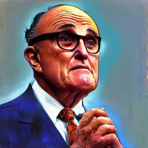 Man Crying in Bathtub: Oil Painting by Gurney