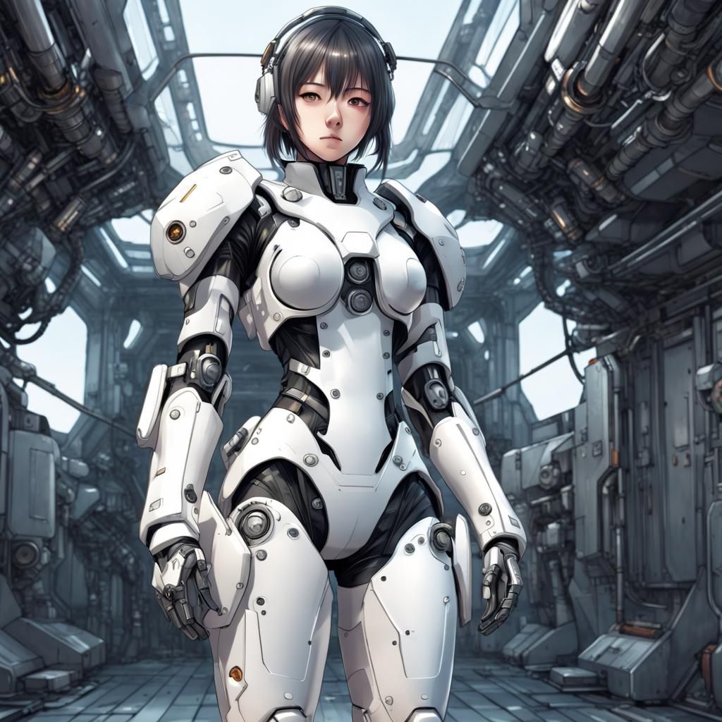 A mechanical anime girl...