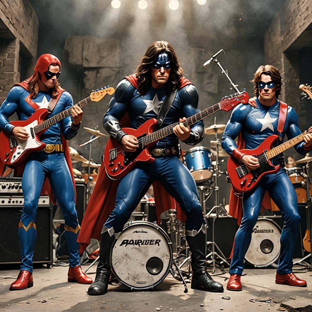 Rockstar Superheroes Band Performing Live
