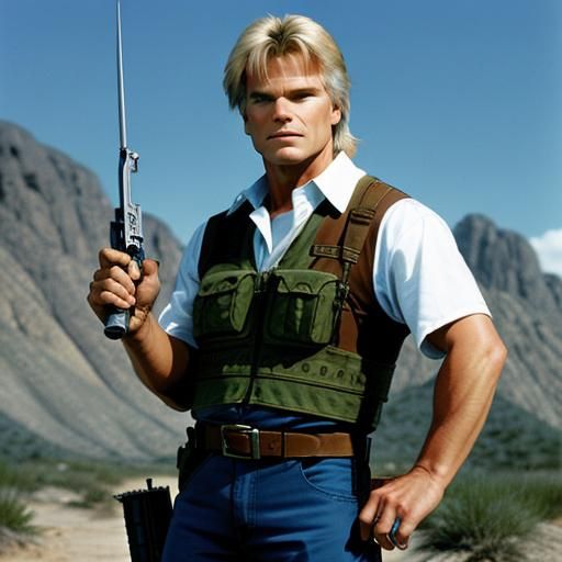 Richard Dean Anderson as MacGyver at Work