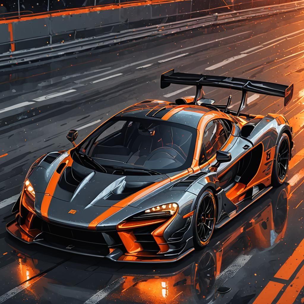 McLaren Senna GTR in Holographic Cosmic Style