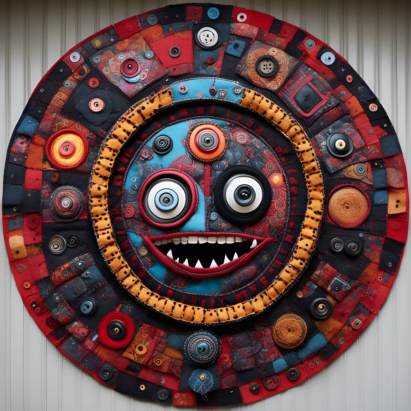 Colorful AI-Generated Mandala with Geometric Patterns