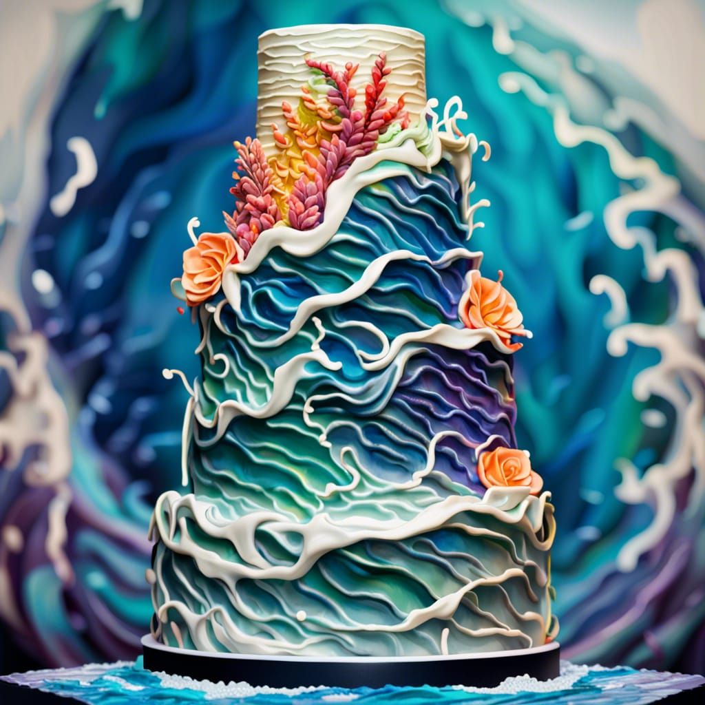 Ocean Wedding Cake