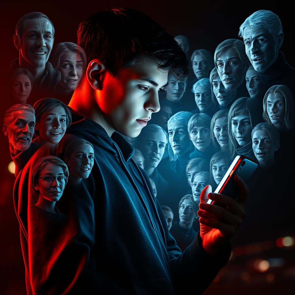 Teenager Lost in a Holographic World of Emotion