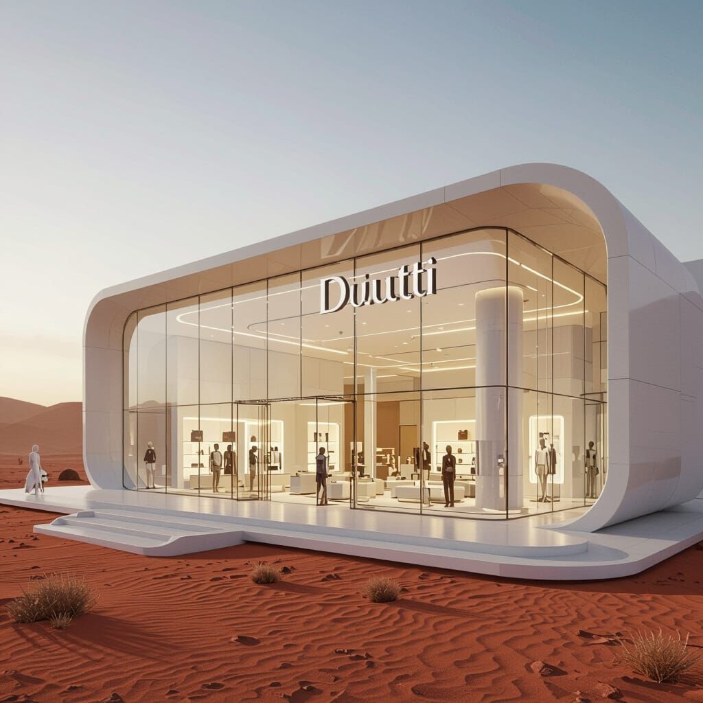 Future Masimo Dutti Store on Mars