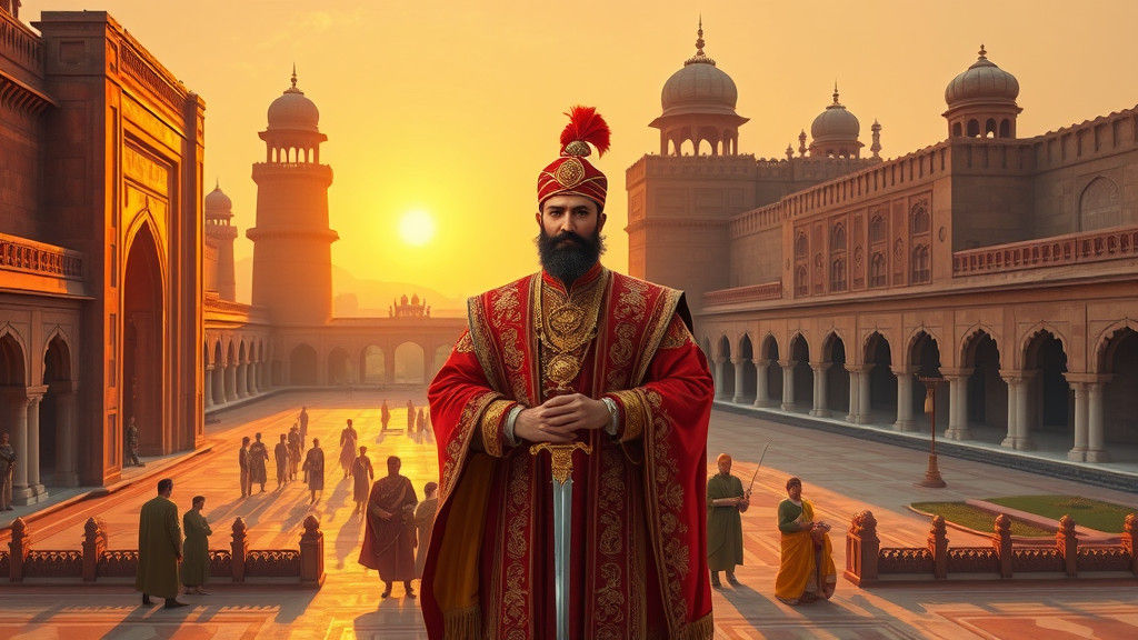 Emperor Akbar in Allahabad Fort, Mughal Era