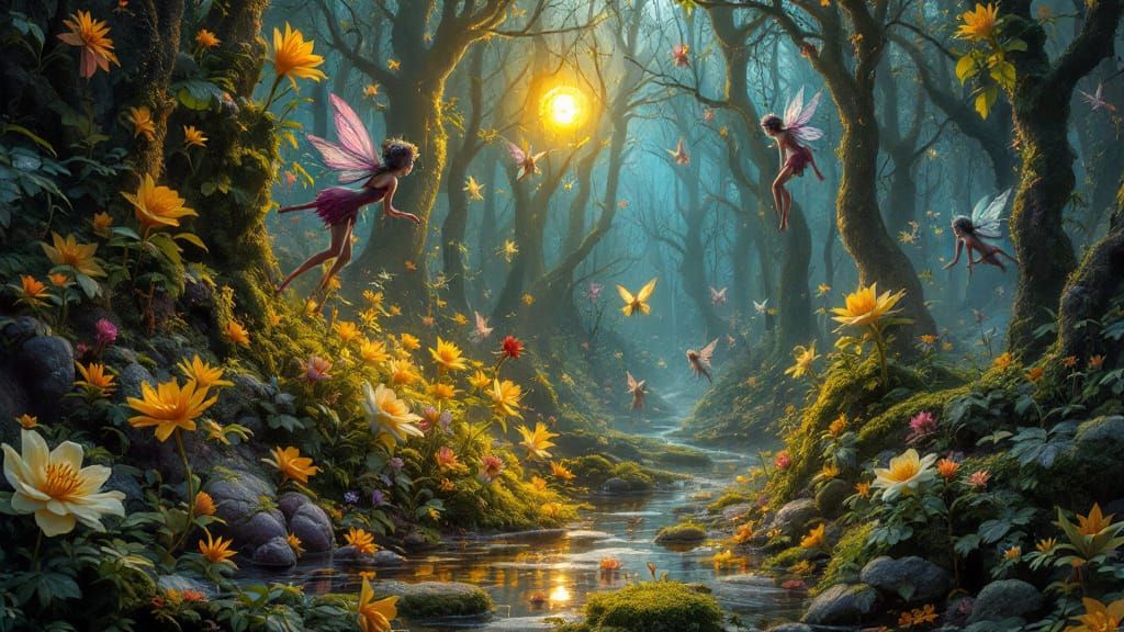 Fairies in Aspic: Grotesque Surreal Digital Art