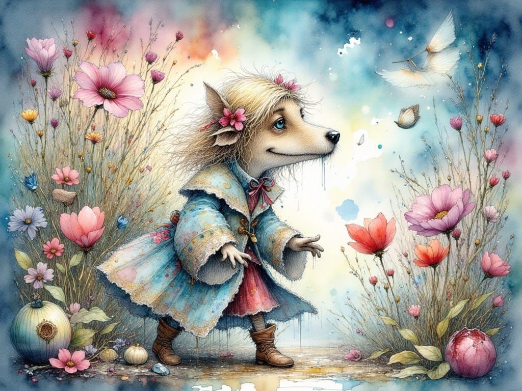 AI Art Generation - Ink Poet Style