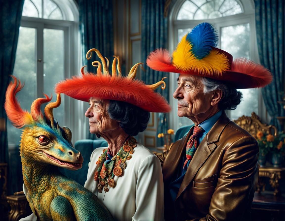 Exotic Party: Emotional Portraits in Photorealistic Style