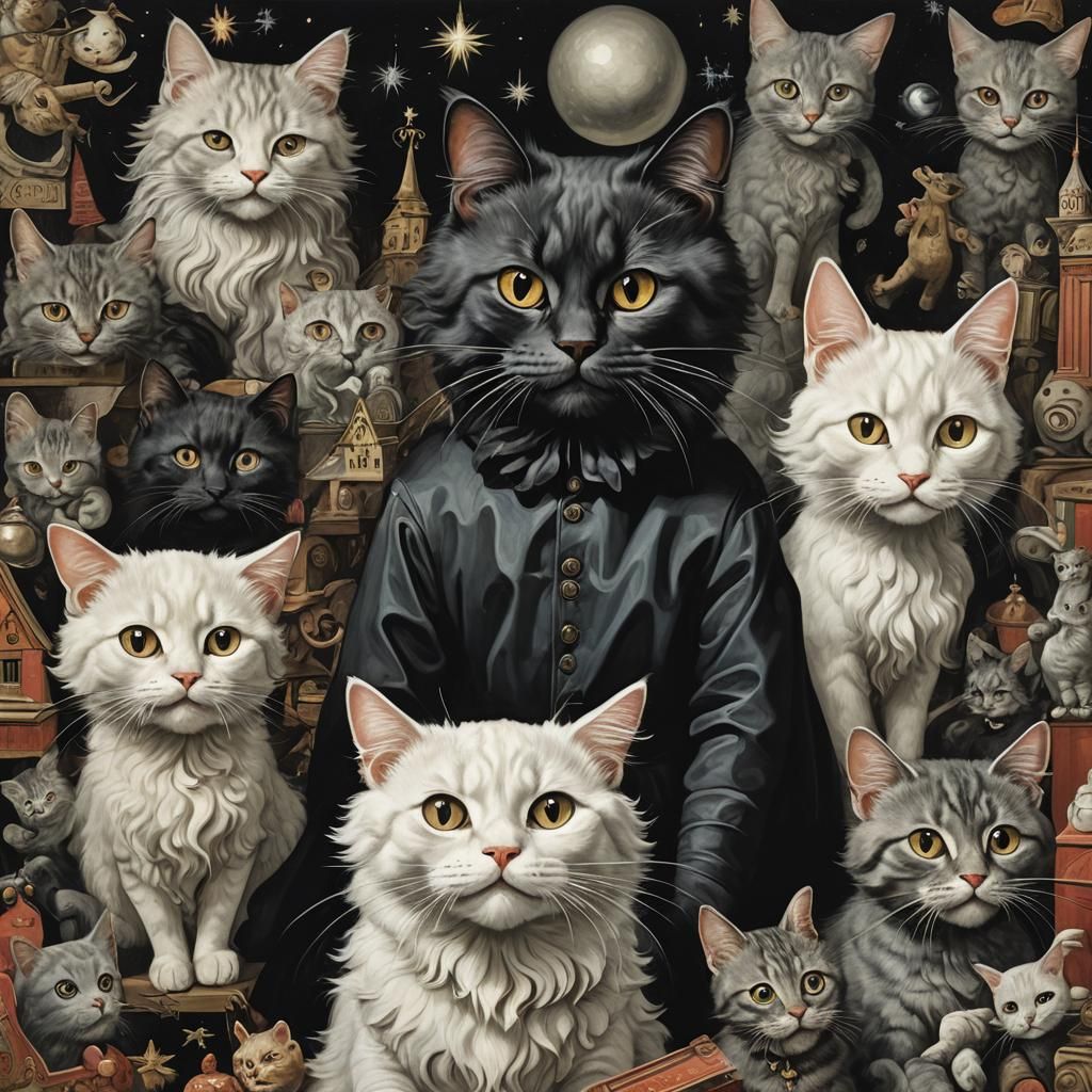 Surreal Ambiguity: Ghostly Figures in Unsettling Scene