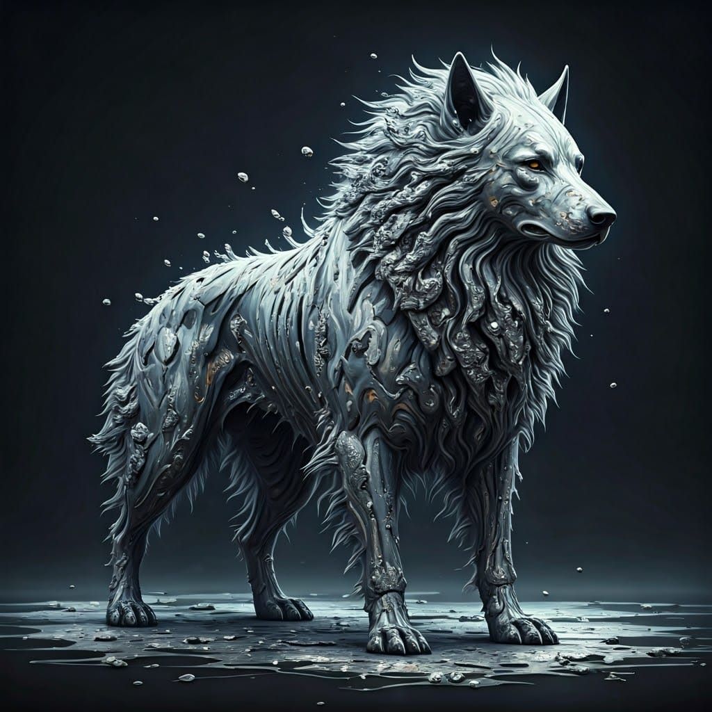 Mercury Canine: A Biomechanical Surrealist Vision