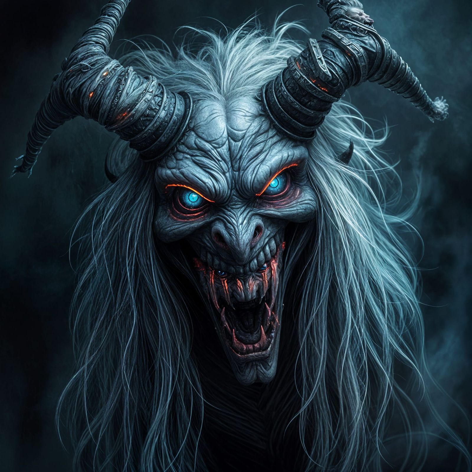 Demonic Boo Hag with Crystalline Horns