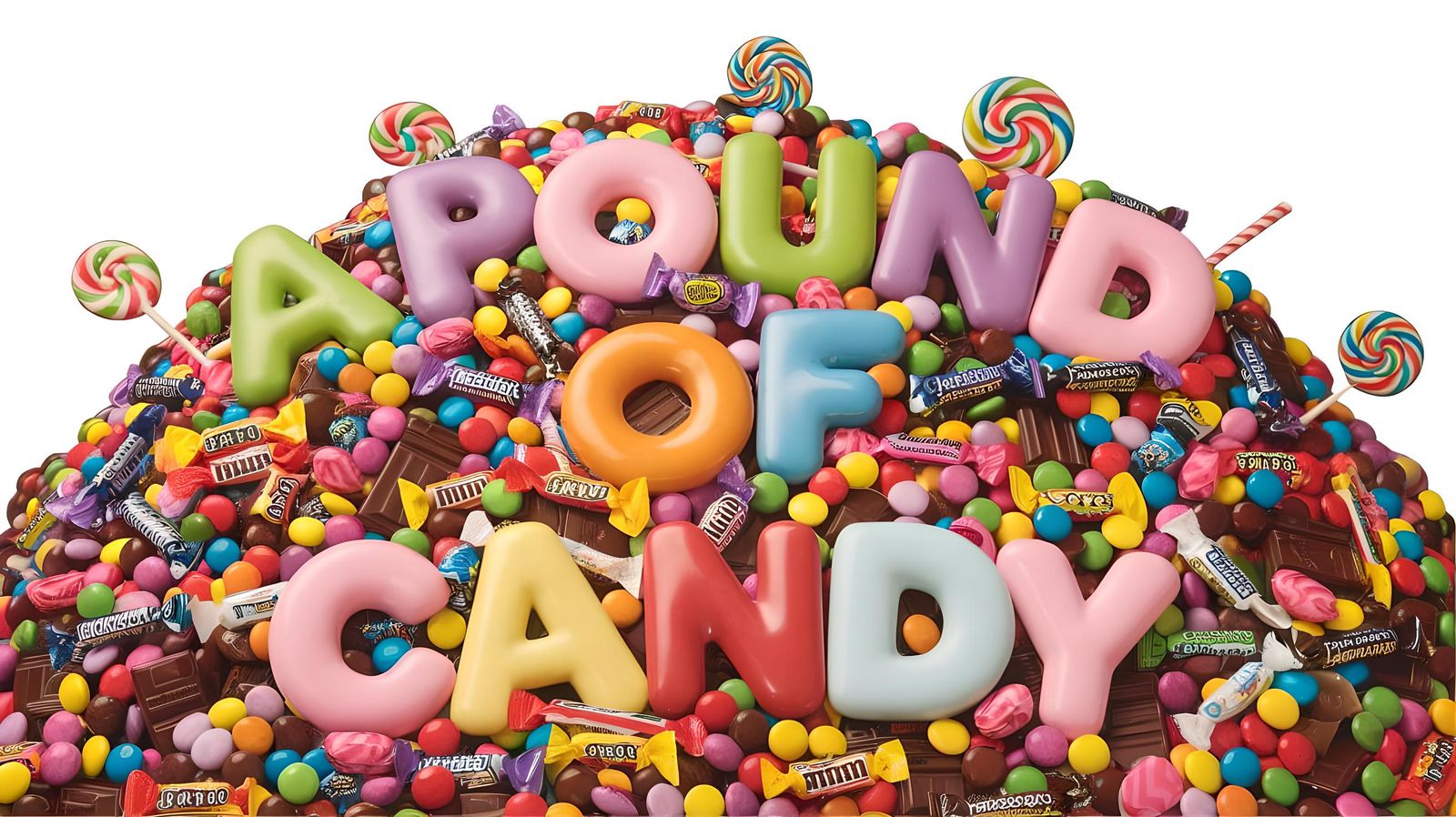 Humorous Photo of Gigantic Candy Mound