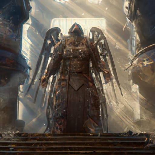 Epic Dark Fantasy God in Hyperdetailed Style