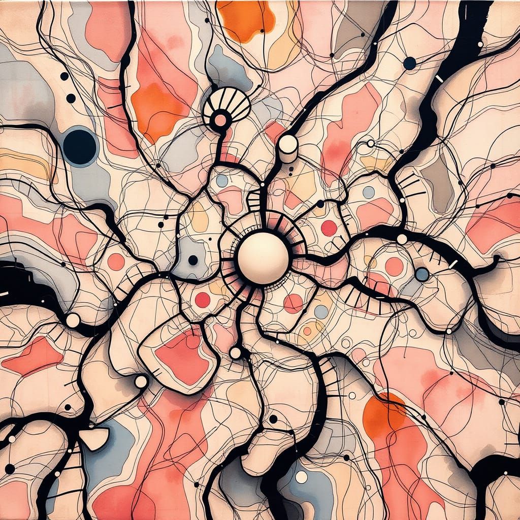 Serene Abstract Pattern in Soothing Colors