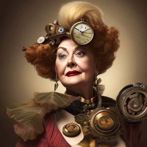 Steampunk Blanche Devereaux: Hyperrealistic Octane Render