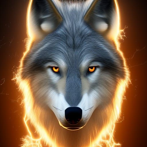 Electric Timber Wolf in Sci-Fi Setting