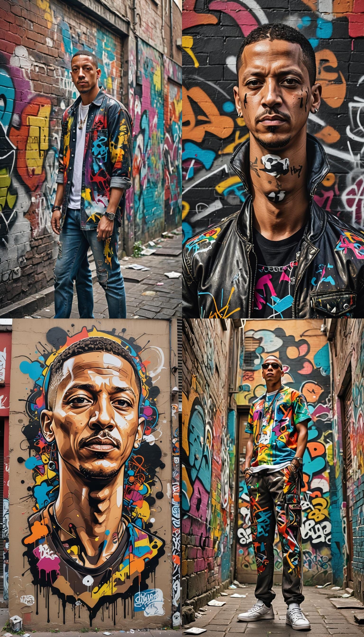 AI Generated Portrait of Mano Brown