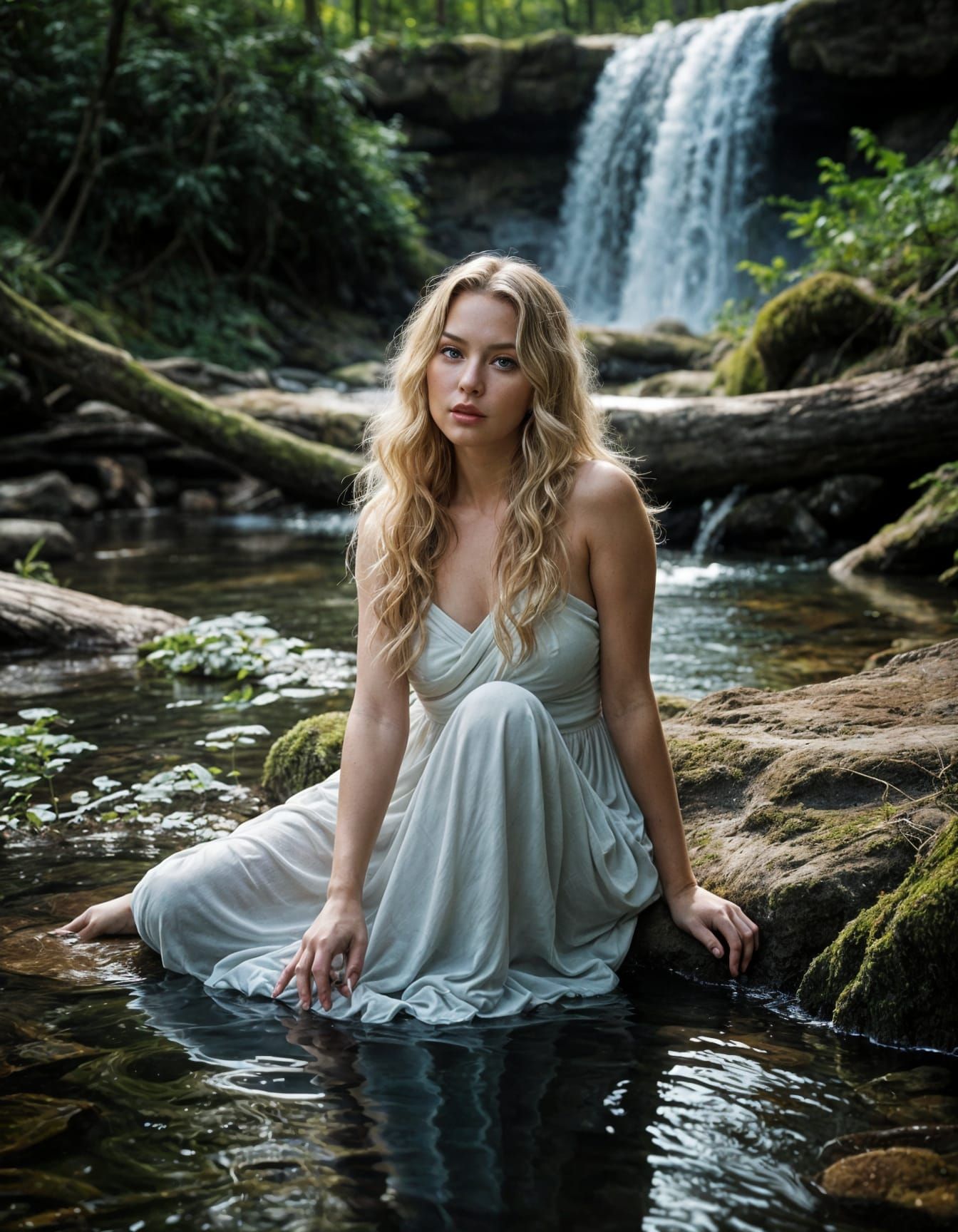 *A full-figure, ultra-realistic 4K portrait of a beautiful w...