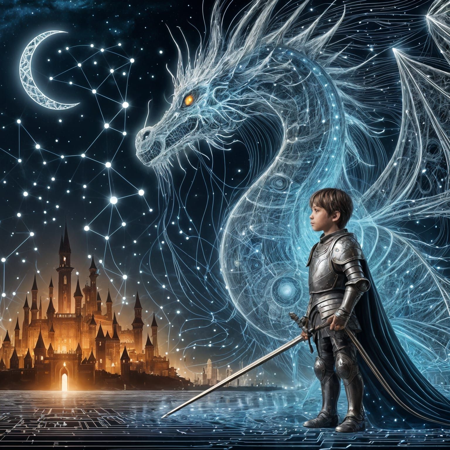 Boy with his dragon