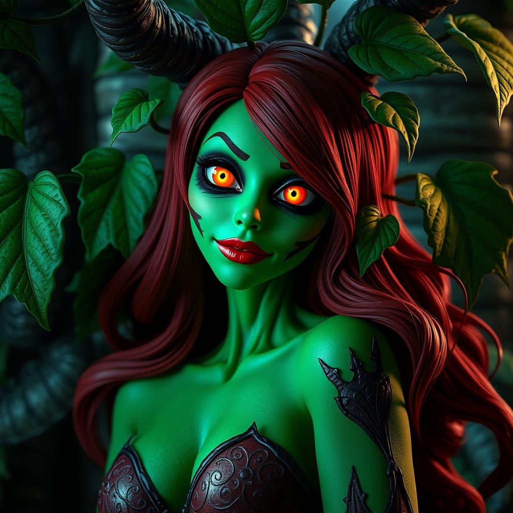 Poison Ivy as Sally from Nightmare Before Christmas in Fanta...