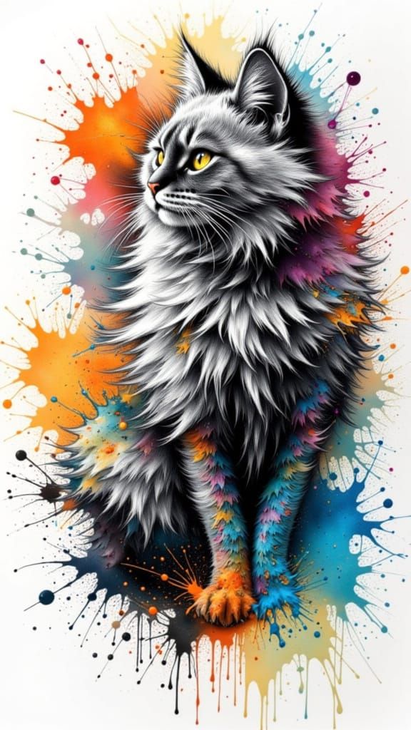 Portrait of SplatterCat...the one and only