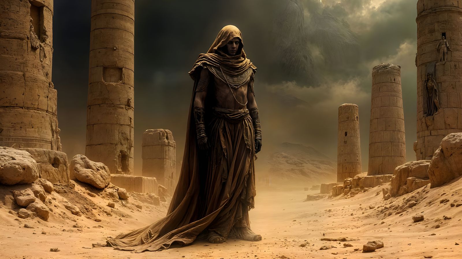 Horror in Ancient Egypt: A UHD Desert Scene