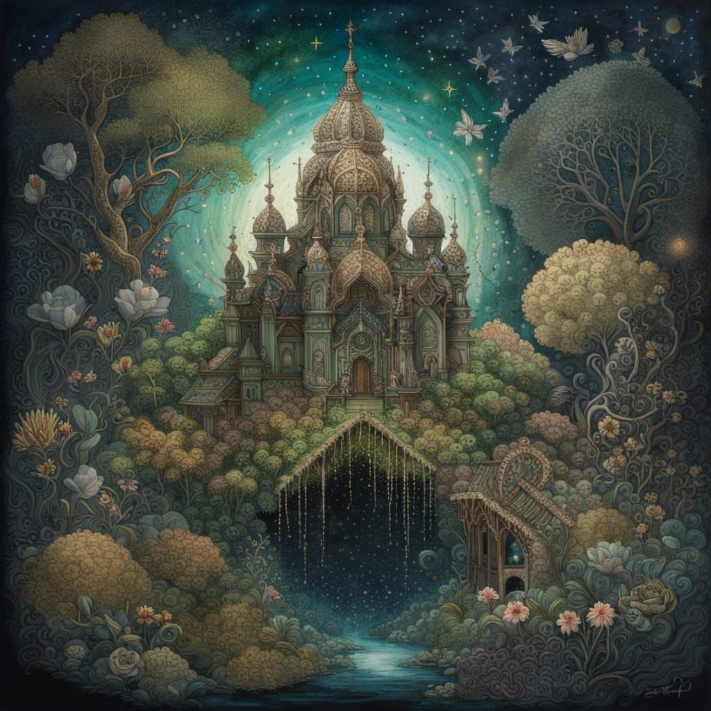 Detailed India Religious Diversity Under Starry Sky