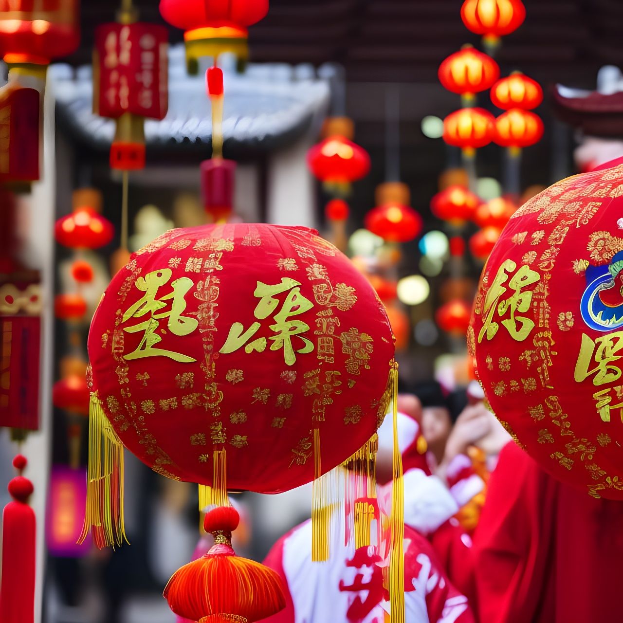 Detailed Chinese New Year Celebration in 64k