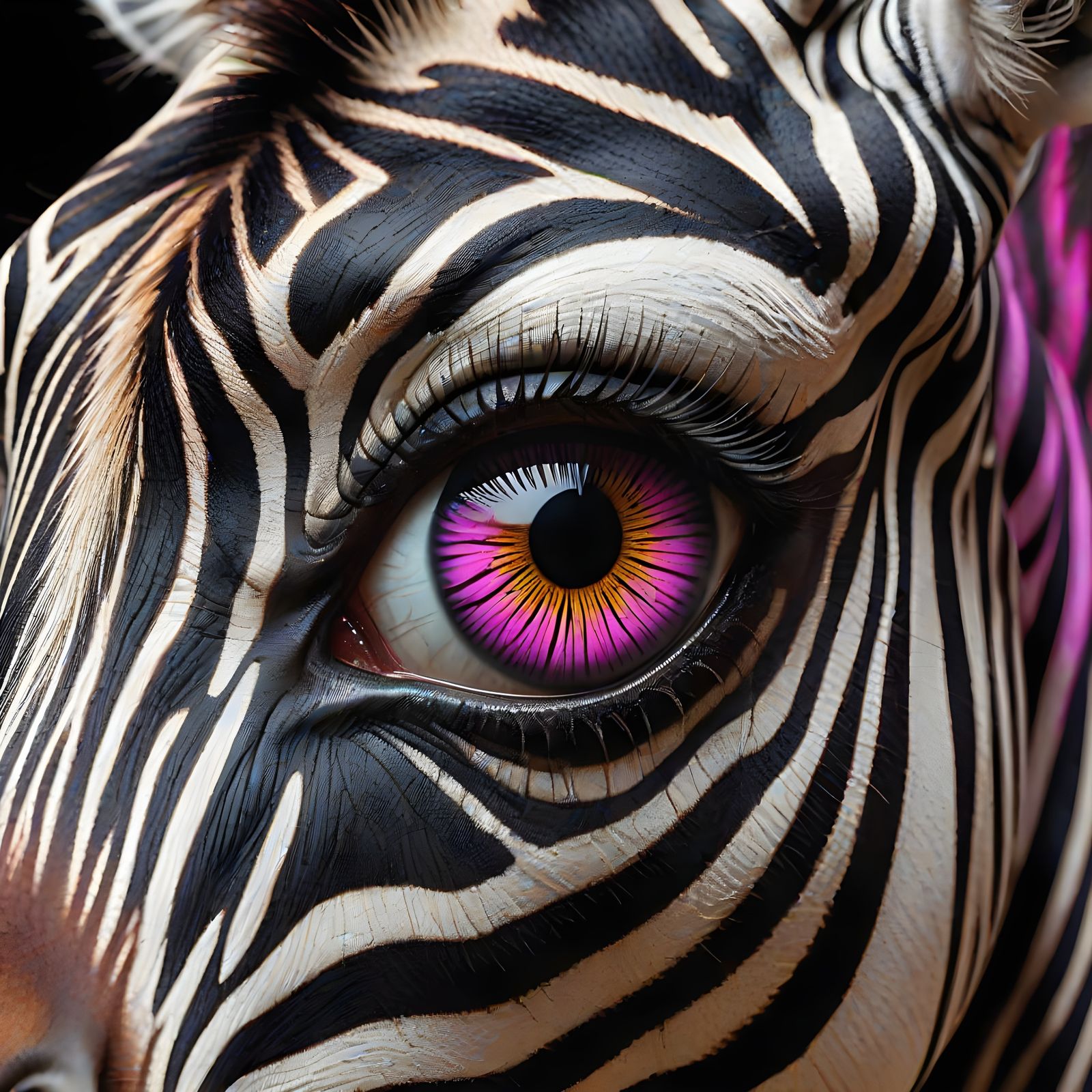 🥉Zebra Eye Mirror Soul