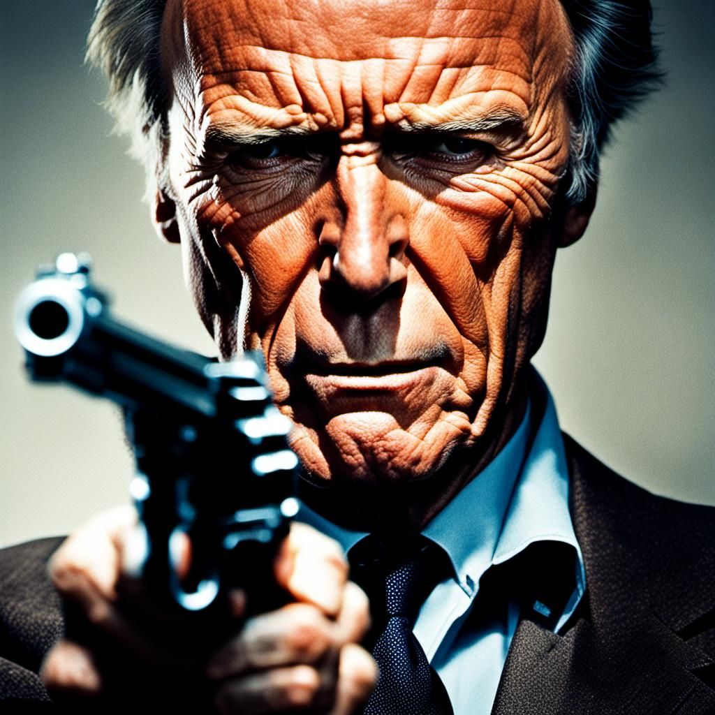 Gritty Detective Portrait in Atmospheric Lighting