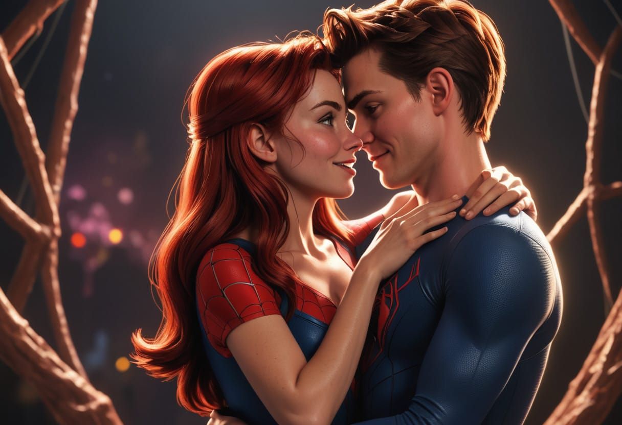 Hyperrealistic Comic Art of Star-Crossed Lovers