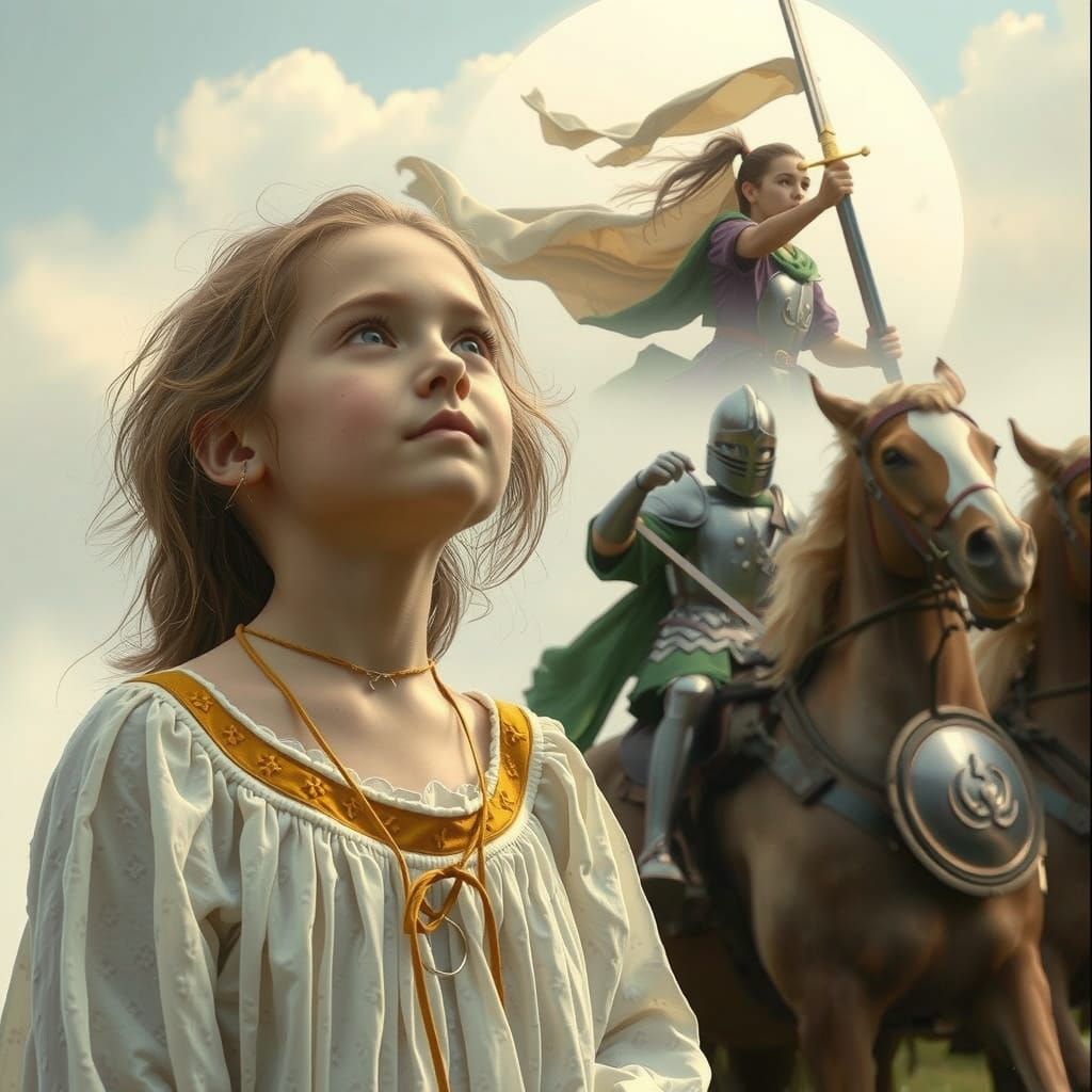 Shepherdess Joan's Vision: Innocence to Battlefield