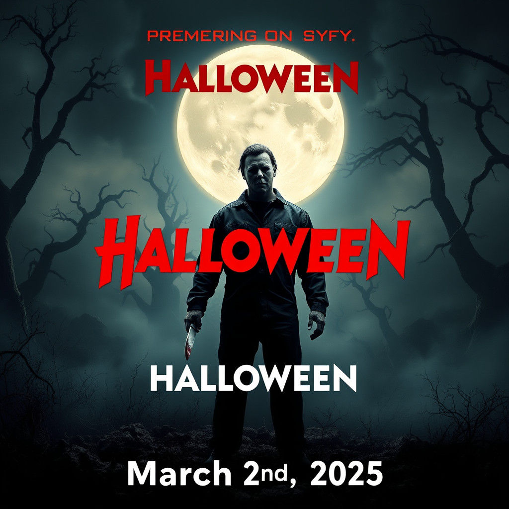 Ominous Halloween TV Series Poster with Michael Myers