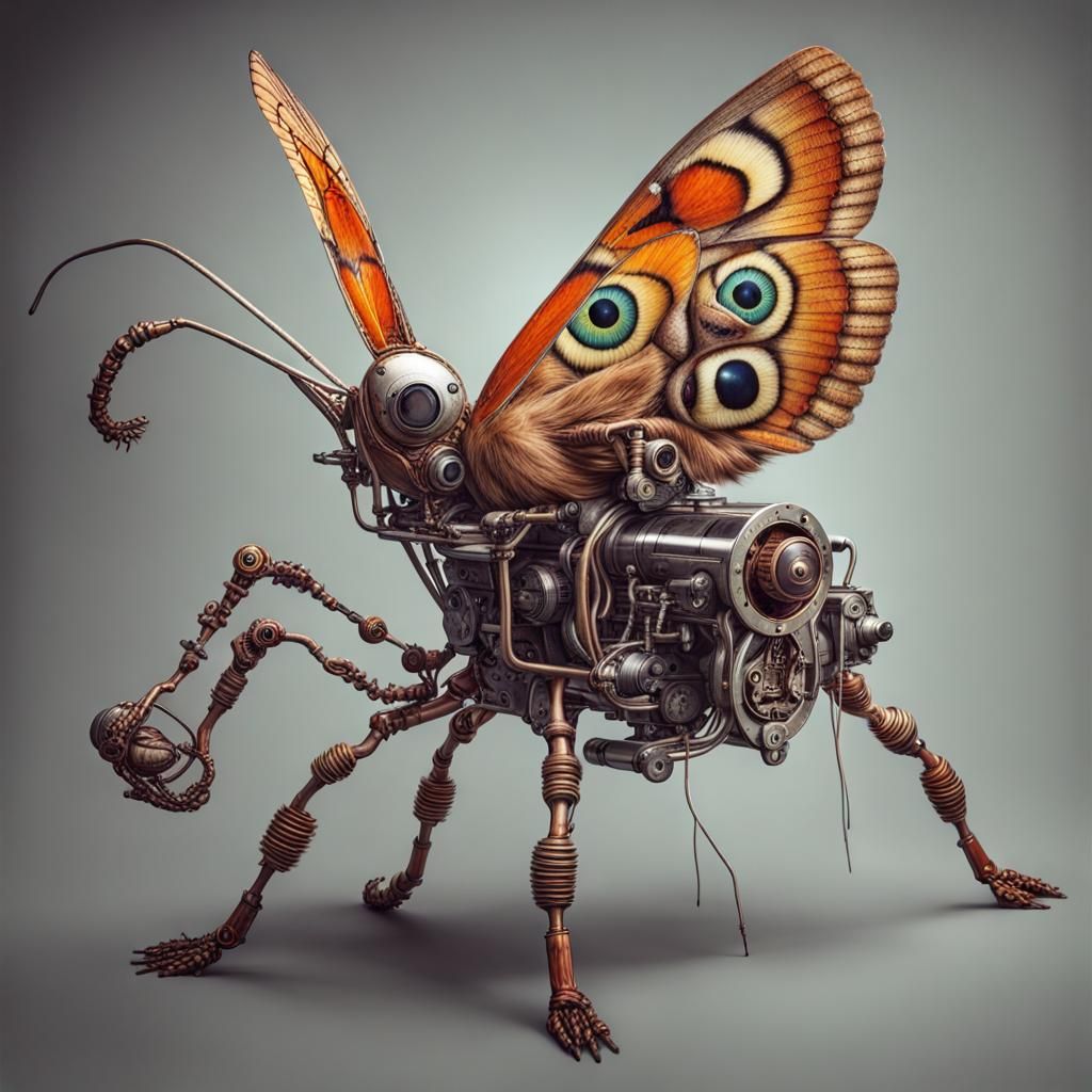 Fiery Creatures in a Beautiful Contraption