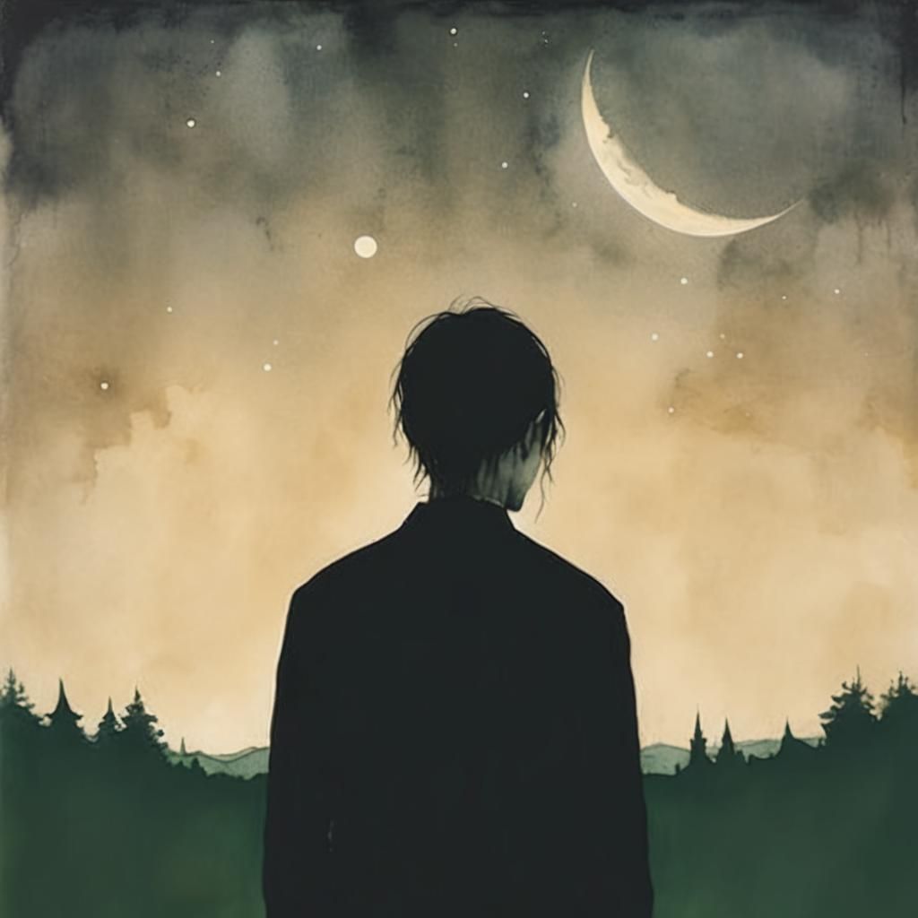 Ethereal Magical Being in Alcohol Ink Style