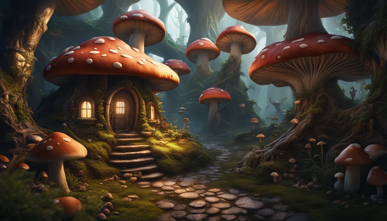 Enchanting Mushroom House: A Fantastical Dwelling
