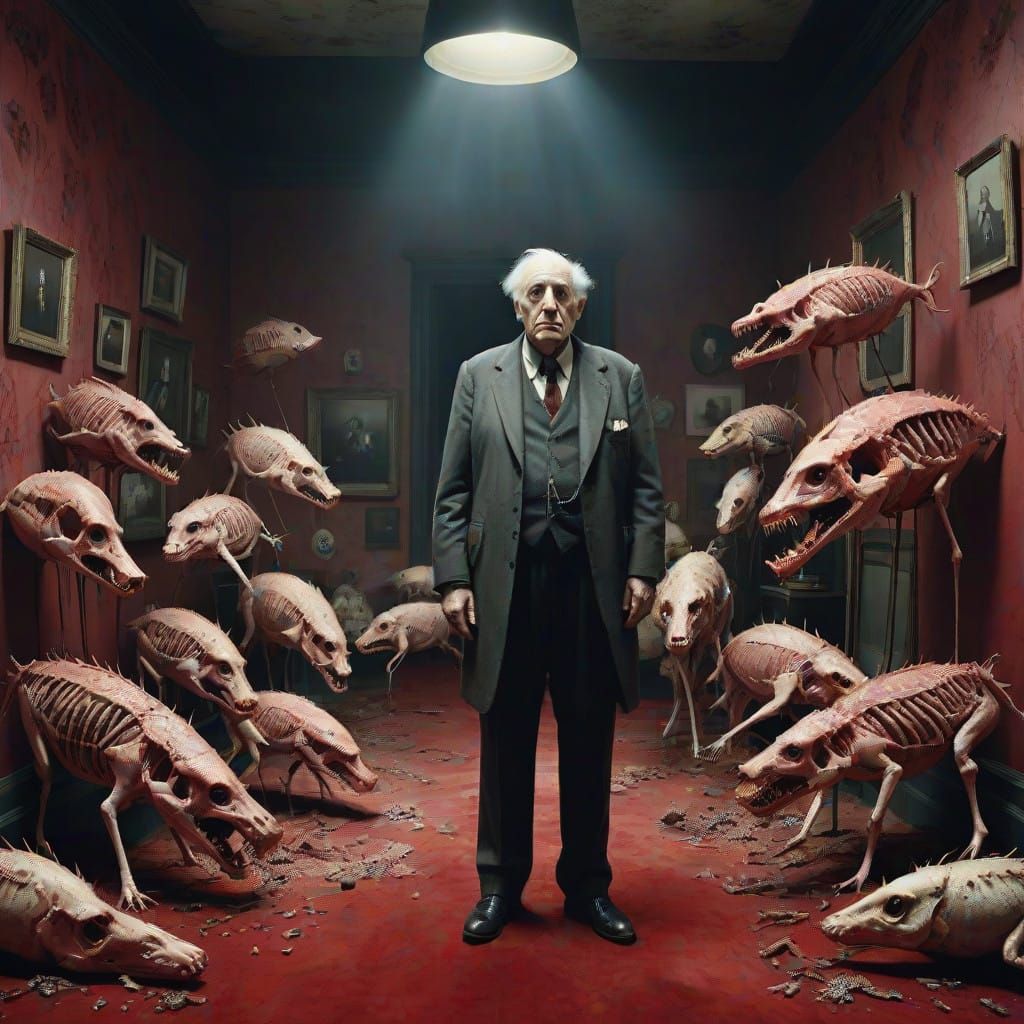 Surrealist Horror Icon Struts Down Red Carpet