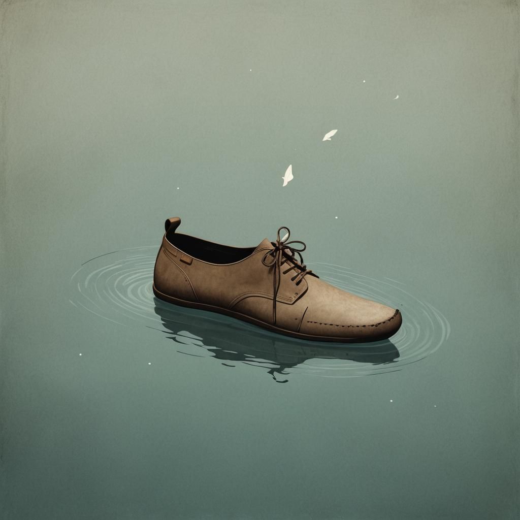 Giant Shoe Boat Inspired by Children's Illustration