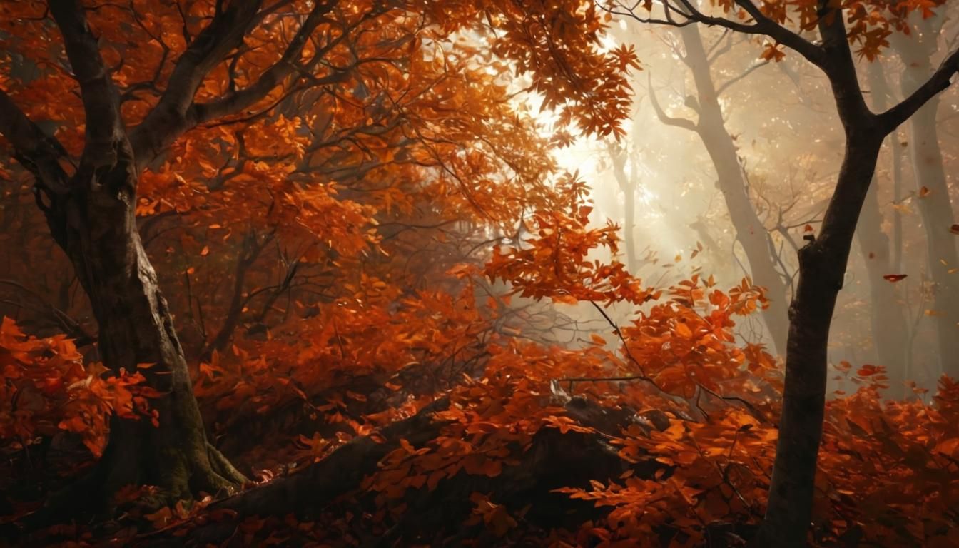 Enchanted Autumn Forest in High Resolution