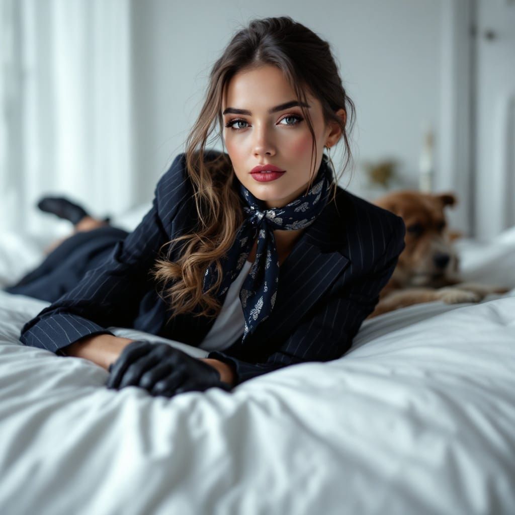 Elegant Women in Formal British Business Attire, Soft Focus