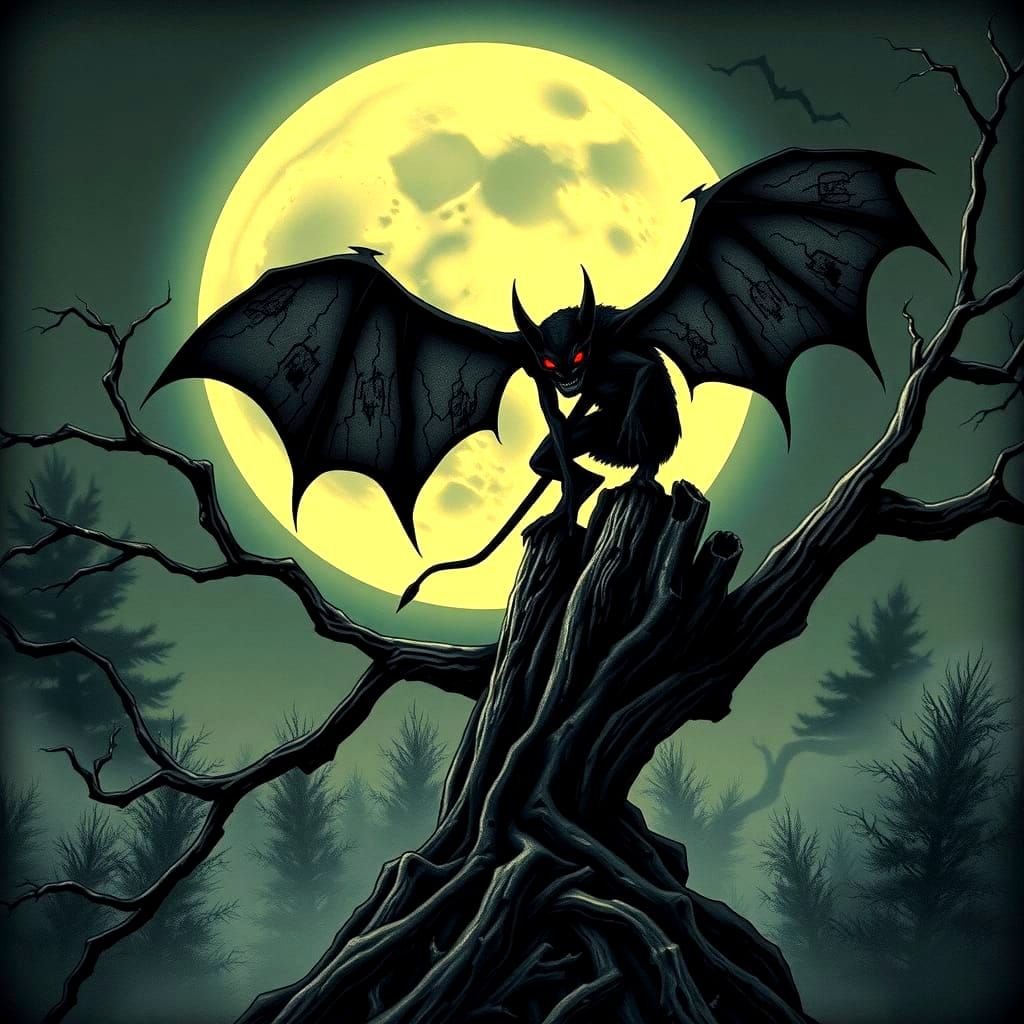 Terrifying Jersey Devil in Pine Barrens