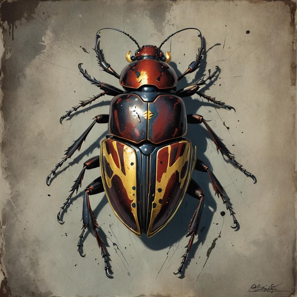 Sinister Flash Beetle Inspired by Greg Rutkowski