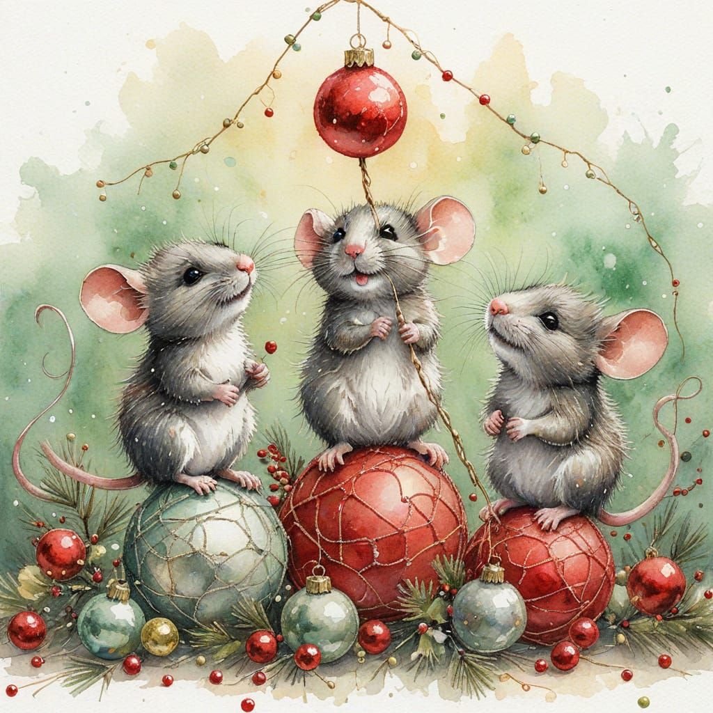 three mice
