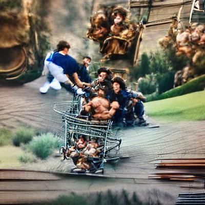 Stallone's Wild Ride: Dwarves & Shopping Cart Escapade