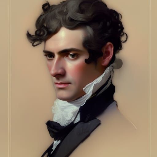 Regency Duke Portrait in Hyperdetailed Lighting