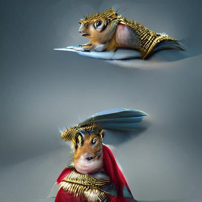 Chipmunk as Roman Emperor: AI Generated Image